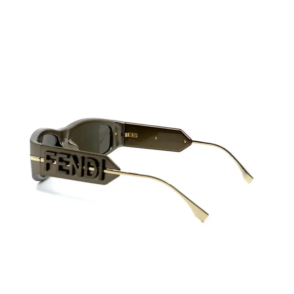 NEW FENDI FE40120I 45E SHINY BROWN AUTHENTIC SUNGLASSES - Picture 7 of 14